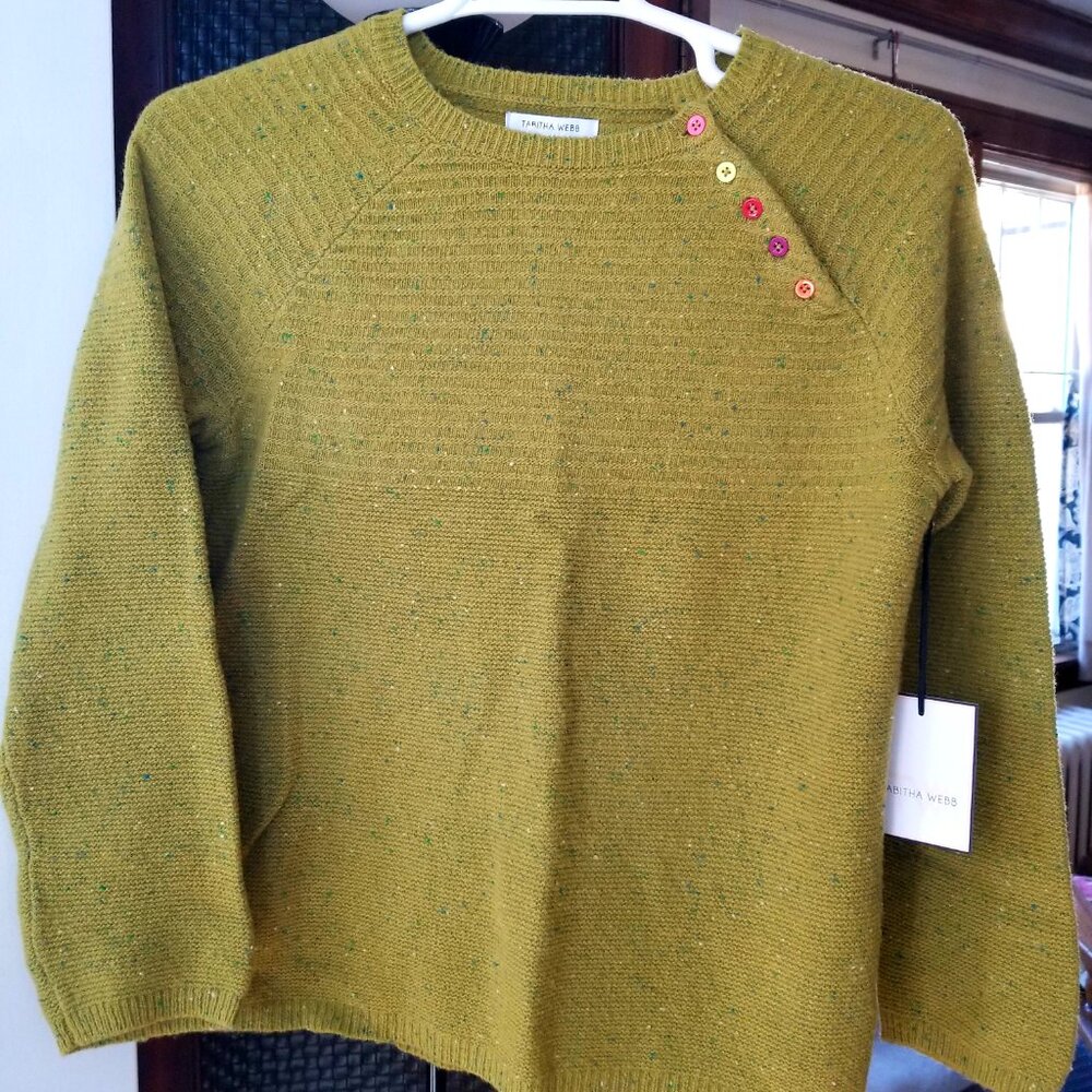 Tabitha Webb Lightweight Wool Sweater Large NWTO - Picture 2 of 6